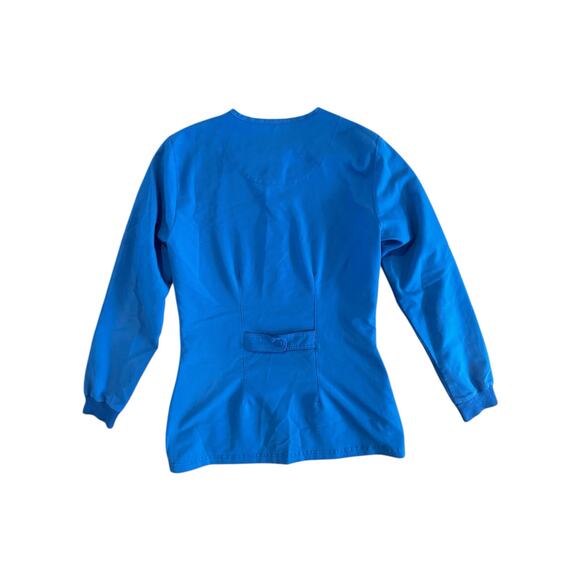 Grey’s Anatomy Blue Scrub Jacket Women’s Small Nursing Uniform Top - Picture 6 of 10